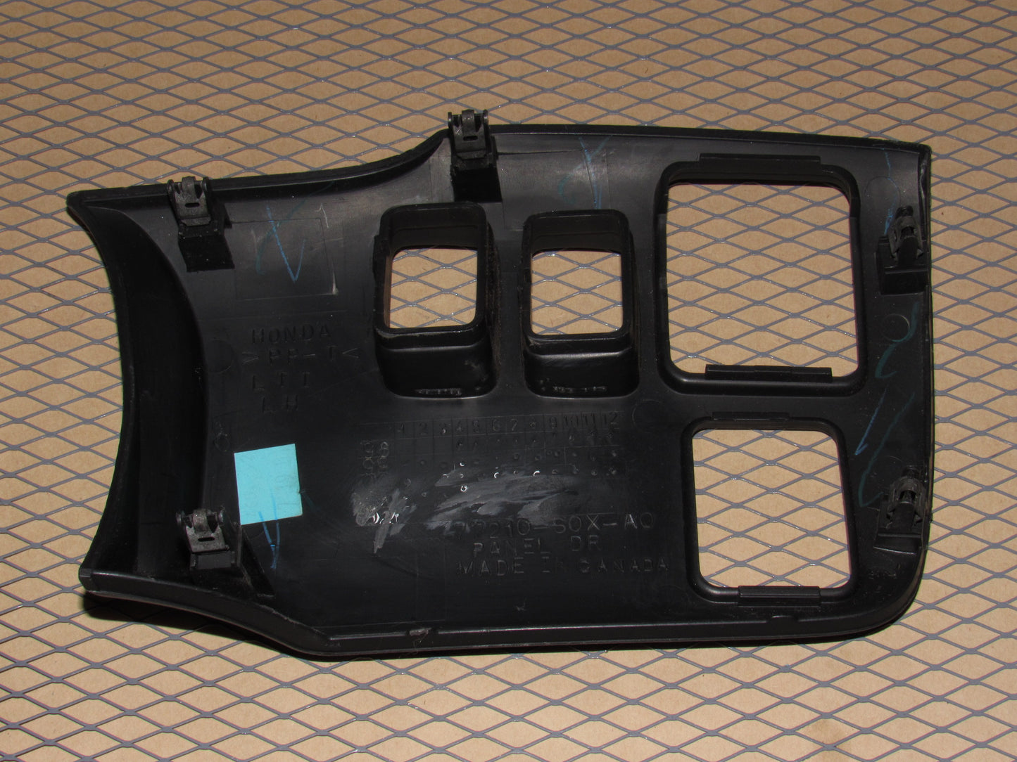 99 00 01 02 03 04 Honda Odyssey OEM Dash Mirror TCS Cruise Switch Panel Cover