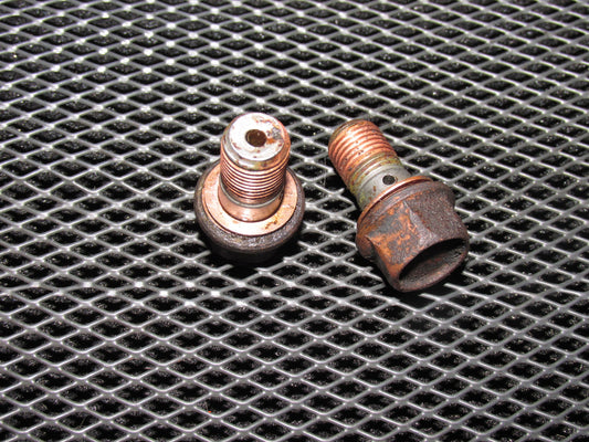 85 86 87 88 89 Toyota MR2 OEM Brake Hose Banjo Bolt - Front Set