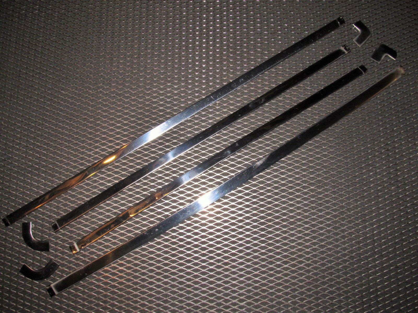 81 82 83 Datsun 280zx OEM 2+0 Hatch Door Chrome Moulding Set