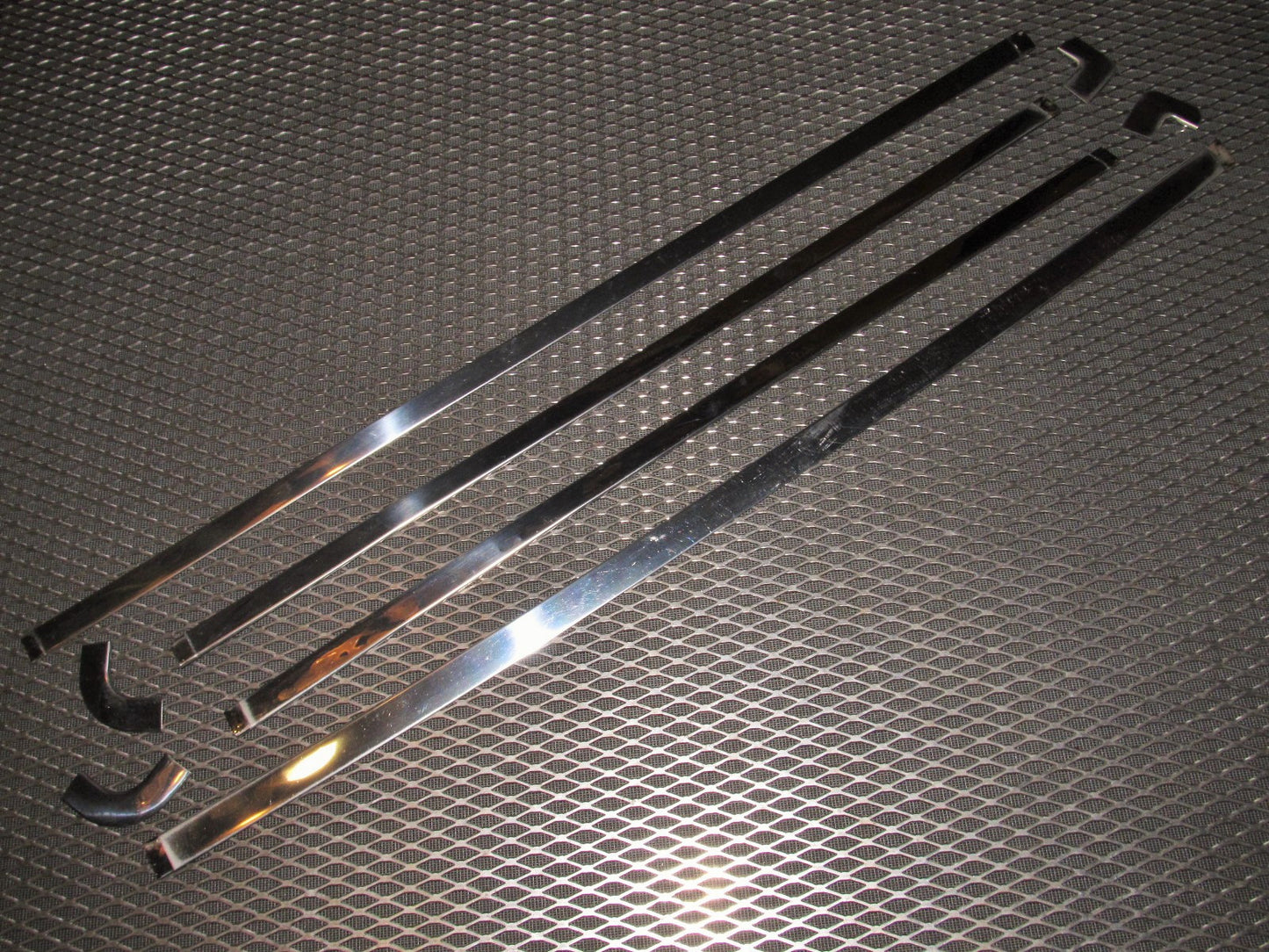 81 82 83 Datsun 280zx OEM 2+0 Hatch Door Chrome Moulding Set