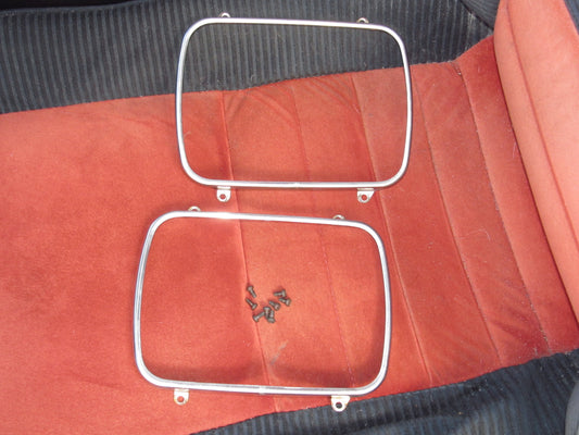 85 86 Toyota MR2 OEM Headlight Chrome Holder Bezel - Set
