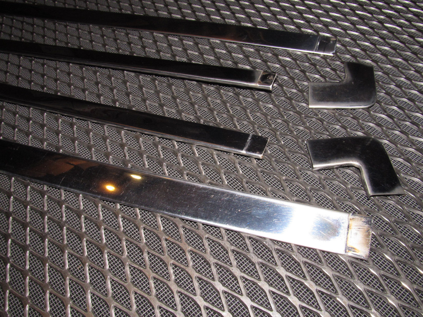 81 82 83 Datsun 280zx OEM 2+0 Hatch Door Chrome Moulding Set
