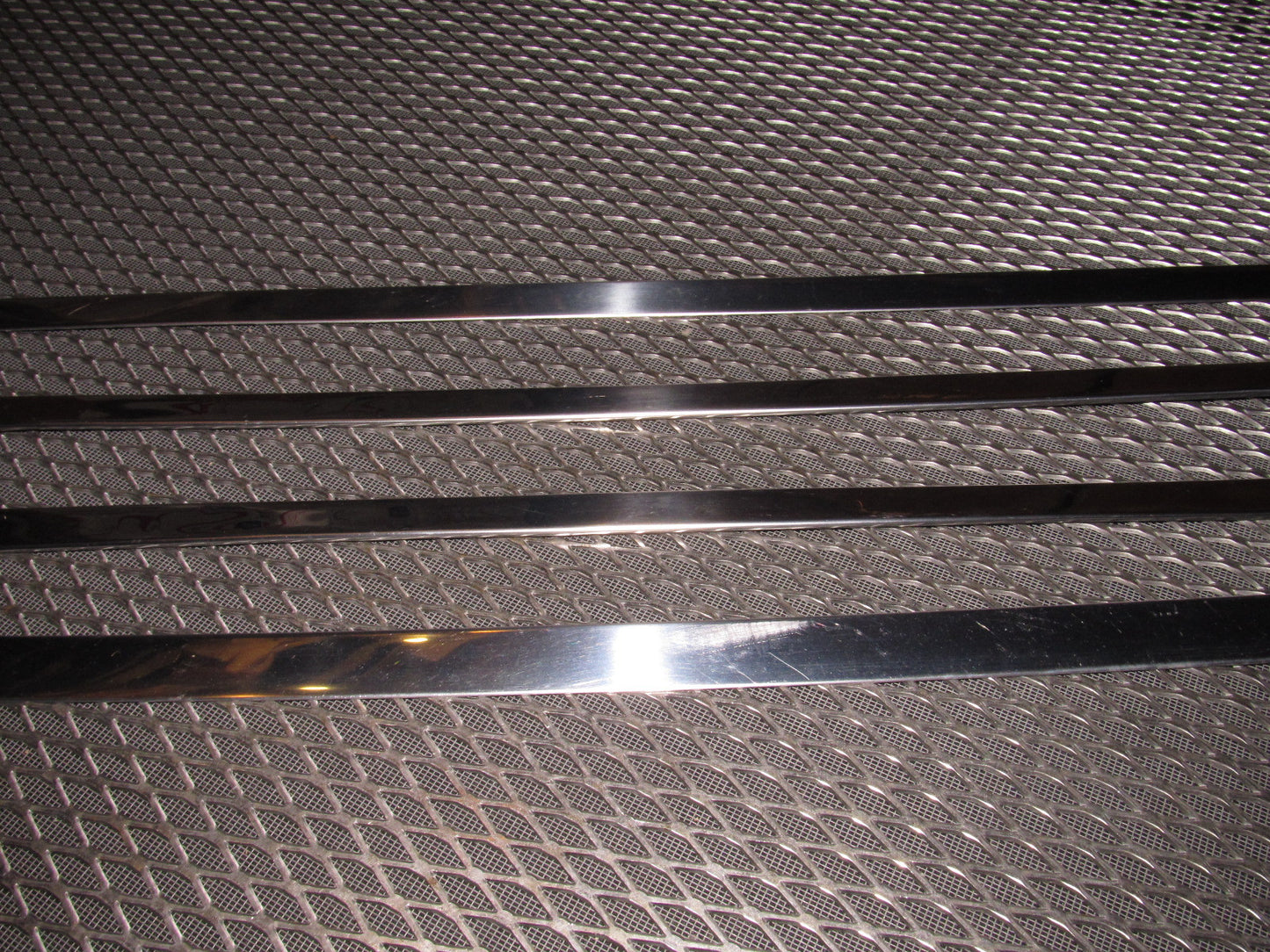 81 82 83 Datsun 280zx OEM 2+0 Hatch Door Chrome Moulding Set