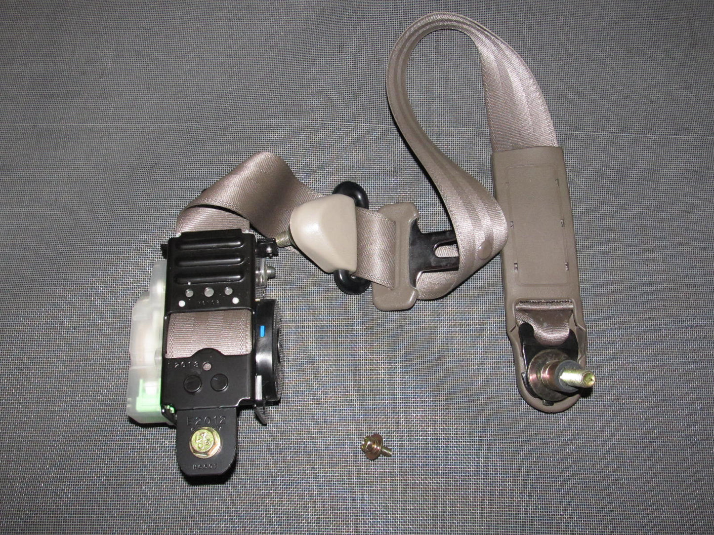 94-01 Acura Integra OEM Coupe Brown Seat Belt - Front Passenger Side - Front Right