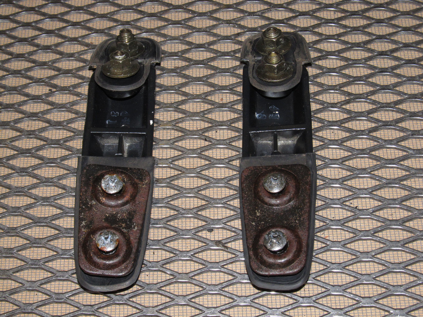 84 85 Mazda RX7 OEM Hatch Door Glass Hinges Set