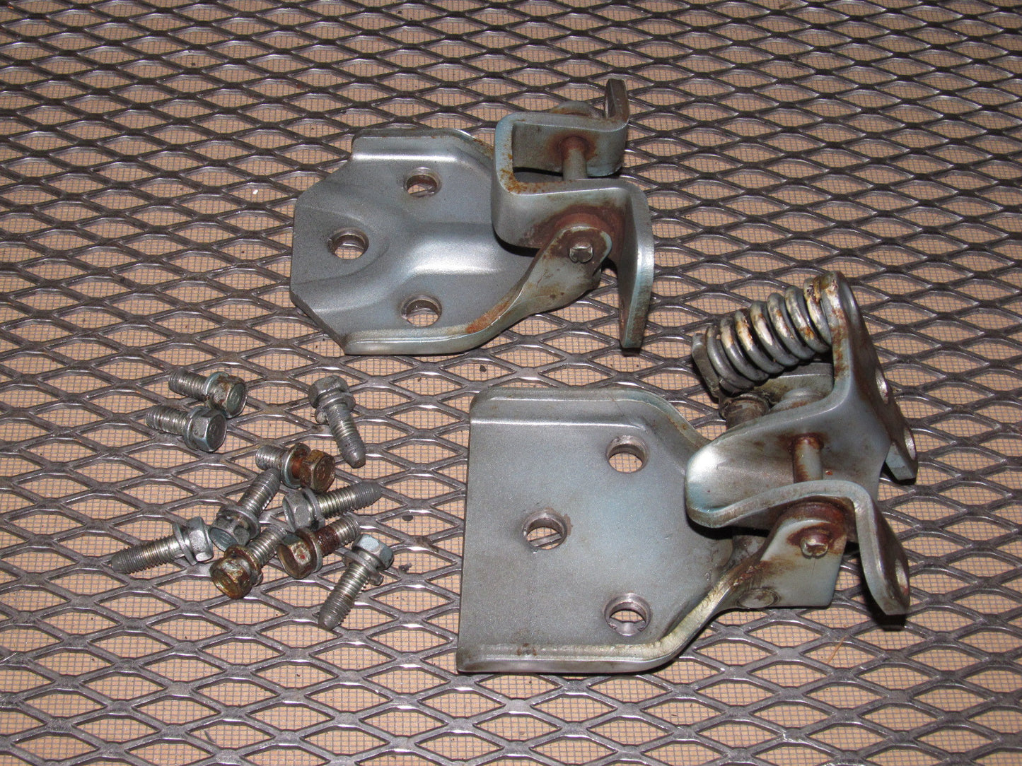84 85 Mazda RX7 OEM Door Hinges - Left Set