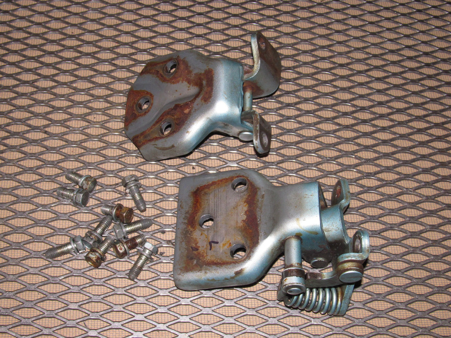 84 85 Mazda RX7 OEM Door Hinges - Left Set