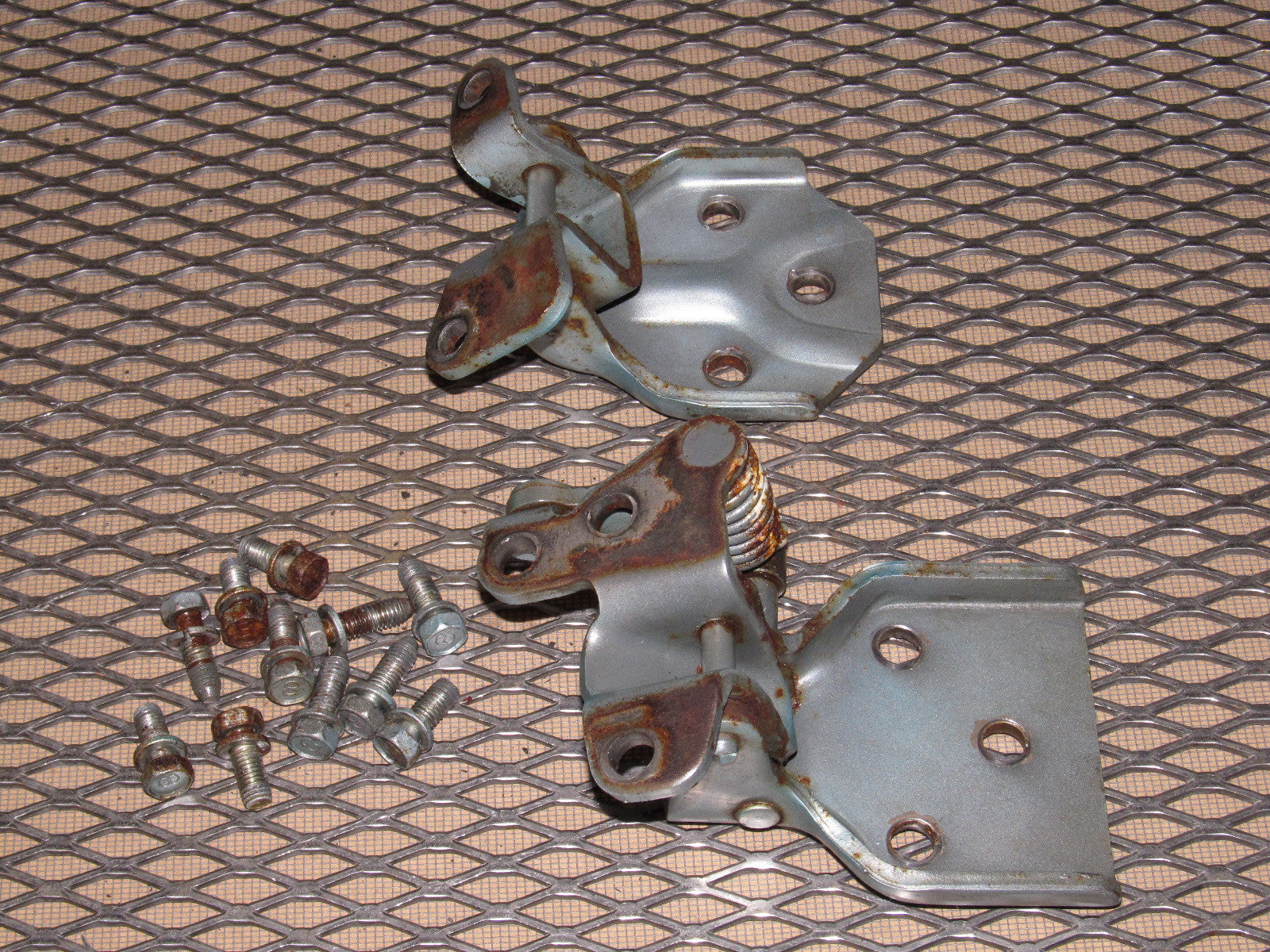 84 85 Mazda RX7 OEM Door Hinges - Right Set